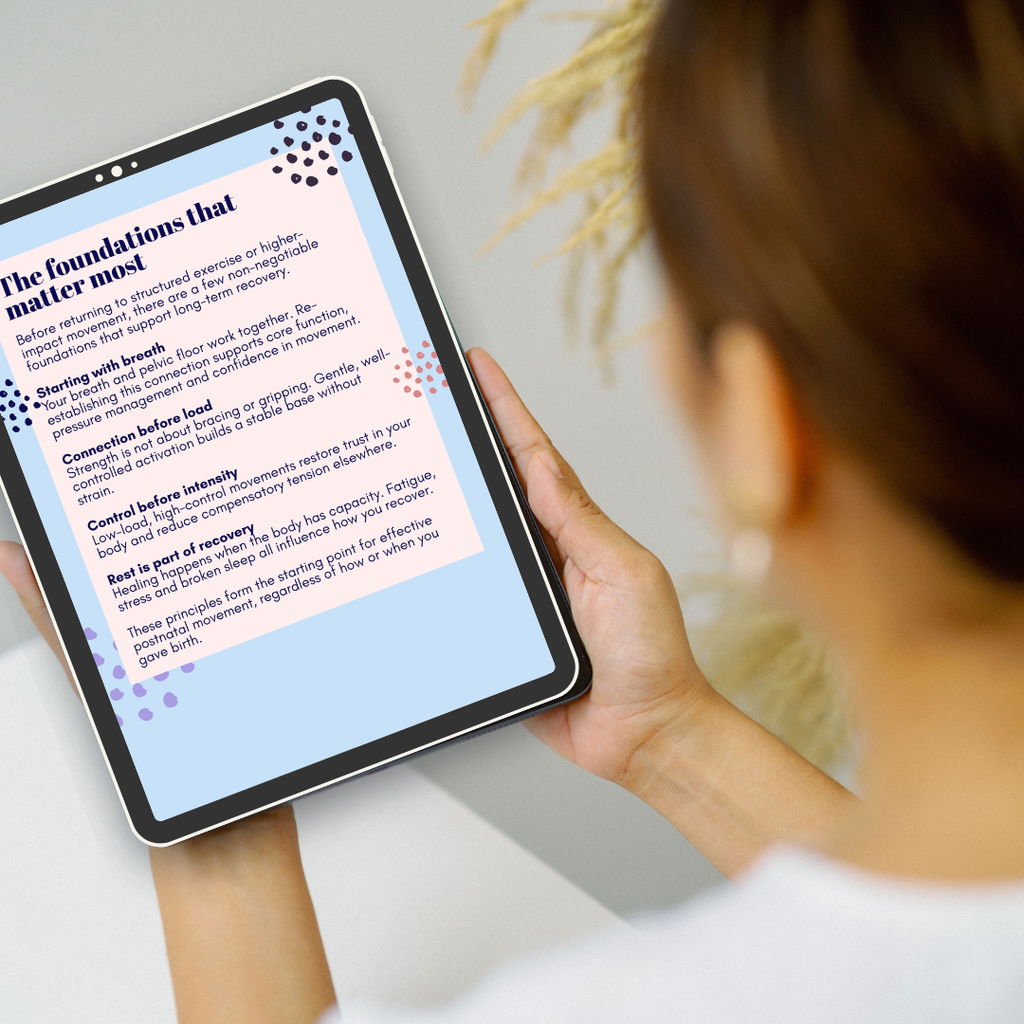 Postnatal Recovery: First Steps